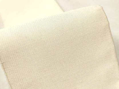 平和屋着物●男性　爪掻き本綴れ　角帯　生成色　正絹　逸品　CAAV7100hy
