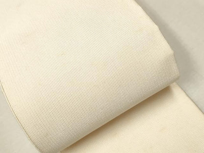 平和屋着物●男性　爪掻き本綴れ　角帯　生成色　正絹　逸品　CAAV7100hy