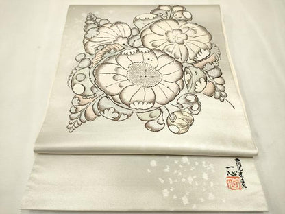 平和屋着物●西洞院辻が花 大脇一心 太鼓柄袋帯 引箔 正絹 逸品 CAAV7128hy