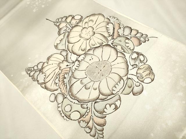 平和屋着物●西洞院辻が花 大脇一心 太鼓柄袋帯 引箔 正絹 逸品 CAAV7128hy