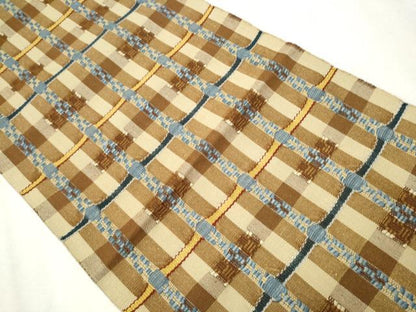 平和屋着物●八寸名古屋帯　吉野間道　綿　逸品　CAAV7147hy