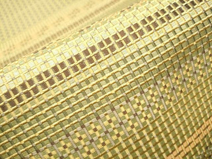 平和屋着物●本場筑前博多織　八寸名古屋帯　格子柄　正絹　逸品　CAAV7149hy
