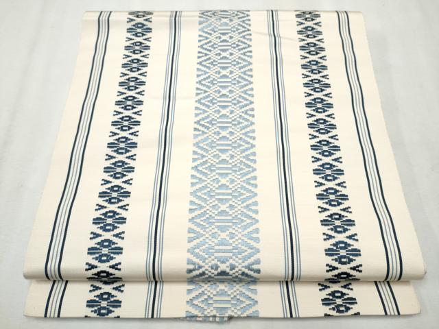 平和屋着物●本場筑前博多織 八寸名古屋帯 献上 正絹 逸品 CAAV7162hy