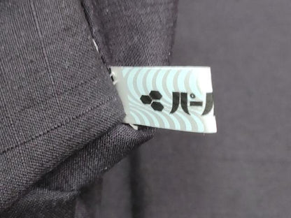 平和屋着物●全通柄　九寸名古屋帯　紬地　舞葉シルエット　銀彩　正絹　逸品　CAAV7177hy