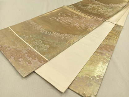 平和屋着物◎六通柄袋帯 風景文 正絹 逸品 CAAV7561qv