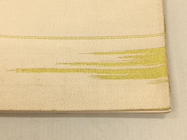 平和屋着物◎太鼓柄袋帯　綴れ　霞箔箔散らし　金銀糸　正絹　逸品　CAAV7576qv