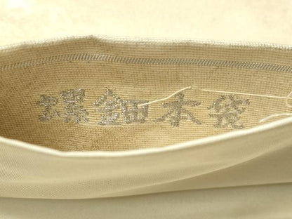 平和屋着物▼太鼓柄　らでん本袋帯　束ね熨斗吉祥文　金彩　正絹　逸品　CAAV8559vp
