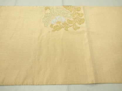 平和屋着物▼太鼓柄袋帯　綴れ　更紗唐草文　金銀糸　正絹　逸品　CAAV8761vp