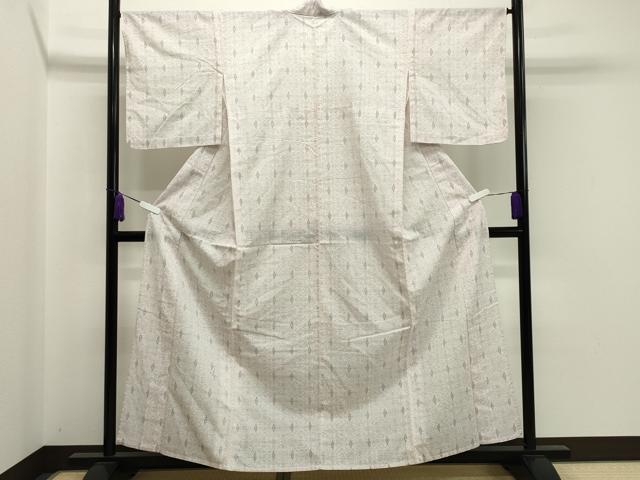 平和屋着物▽小紋 単衣 吉祥花唐草文 洗える着物 CAAV8801gh