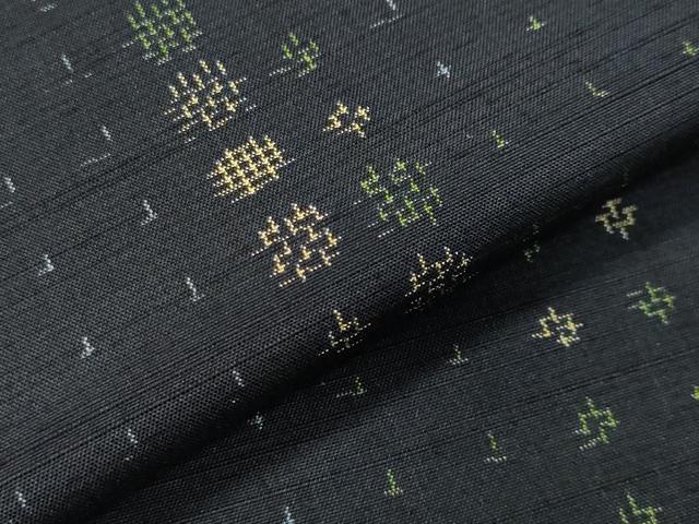 平和屋着物▽上質な紬 単衣 吉祥文 正絹 逸品 CAAV8872gh