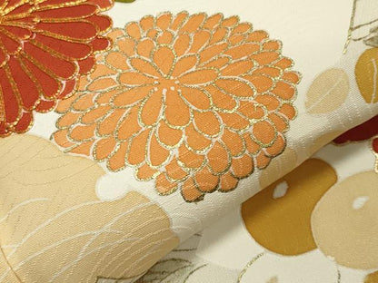 平和屋着物▽訪問着 単衣 駒刺繍 草花文 暈し染め 金彩 正絹 逸品 CAAV8874gh