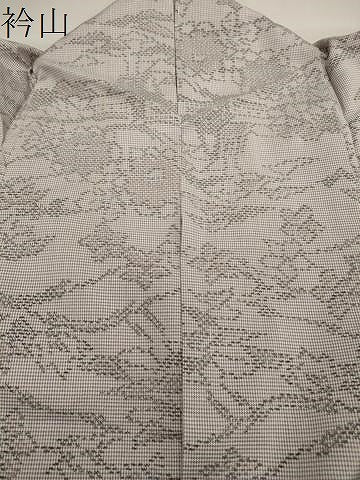 平和屋着物▽本場大島紬　単衣　風景花文　正絹　逸品　CAAV8878gh