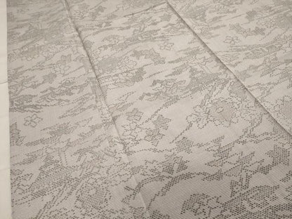 平和屋着物▽本場大島紬　単衣　風景花文　正絹　逸品　CAAV8878gh