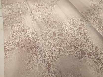 平和屋着物▽上質な小紋 単衣 花唐草文 暈し染め 正絹 逸品 CAAV8880gh