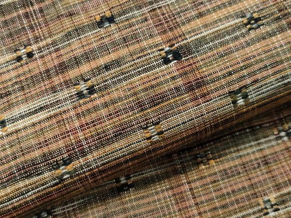 平和屋着物▽上質な紬 単衣 花織 霞文 正絹 逸品 CAAV8881gh