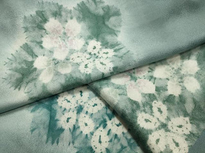 平和屋着物▽上質な小紋 単衣 舞花文 正絹 逸品 未使用 CAAV8883gh