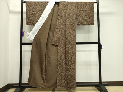 平和屋着物▽小紋 単衣 成り物 洗える着物 CAAV8889gh