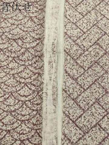 平和屋着物▽小紋　単衣　南天吉祥間道　洗える着物　CAAV8891gh