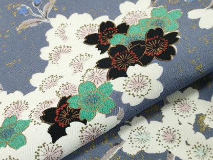 平和屋着物▽訪問着 単衣 枝桜文 金彩 洗える着物 CAAV8900gh