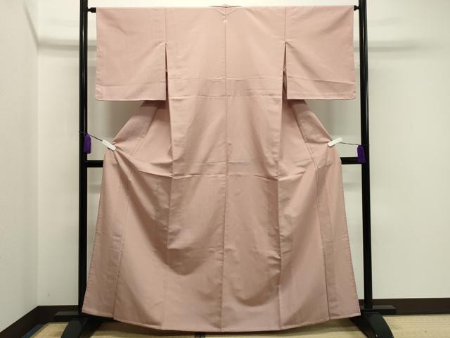 平和屋着物▽上質な色無地 単衣 一斤染色 正絹 逸品 未使用 CAAV8904gh