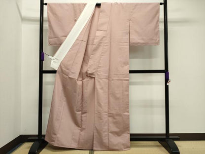 平和屋着物▽上質な色無地 単衣 一斤染色 正絹 逸品 未使用 CAAV8904gh
