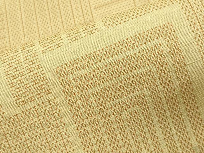 平和屋着物▽上質な紬 単衣 色紙重ね吉祥文 正絹 逸品 CAAV8905gh