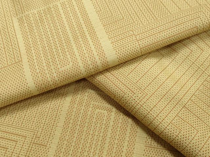 平和屋着物▽上質な紬 単衣 色紙重ね吉祥文 正絹 逸品 CAAV8905gh