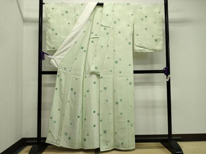 平和屋着物▽上質な小紋 単衣 絞り 糸巻き 正絹 逸品 未使用 CAAV8908gh