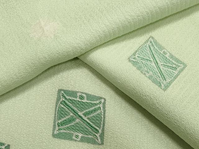 平和屋着物▽上質な小紋 単衣 絞り 糸巻き 正絹 逸品 未使用 CAAV8908gh