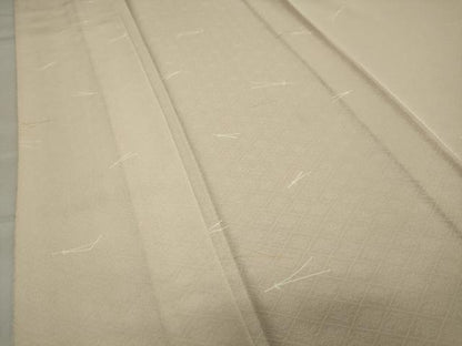 平和屋着物▽上質な小紋 単衣 溢れ松葉 金彩 正絹 逸品 CAAV8913gh