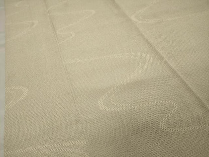 平和屋着物▽本塩沢 単衣 110亀甲 流水文 正絹 逸品 CAAV8915gh