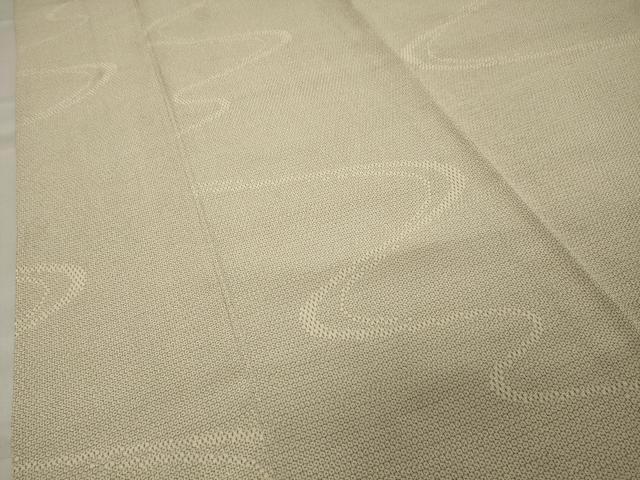 平和屋着物▽本塩沢 単衣 110亀甲 流水文 正絹 逸品 CAAV8915gh