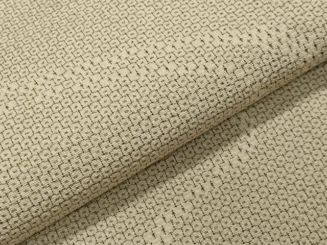 平和屋着物▽本塩沢 単衣 110亀甲 流水文 正絹 逸品 CAAV8915gh