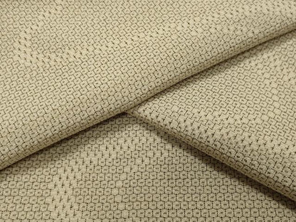 平和屋着物▽本塩沢 単衣 110亀甲 流水文 正絹 逸品 CAAV8915gh
