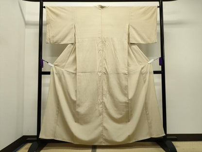 平和屋着物▽本塩沢 単衣 蚊絣 正絹 逸品 CAAV8916gh
