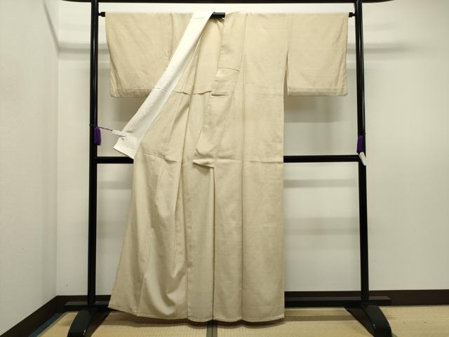平和屋着物▽本塩沢 単衣 蚊絣 正絹 逸品 CAAV8916gh