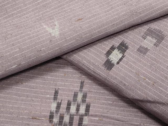 平和屋着物▽ぜんまい紬 単衣 吉祥文 正絹 逸品 CAAV8920gh