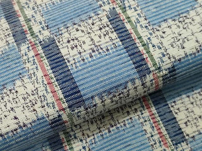 平和屋着物▽上質な紬　単衣　吉祥文　正絹　逸品　CAAV8922gh