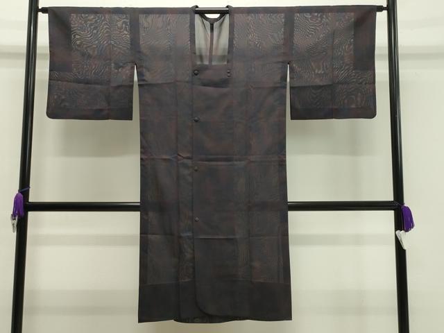 平和屋着物▽道行コート スリーシーズン 春夏秋 塵除け 紗 霞文 ロング丈 正絹 逸品 CAAV8950gh