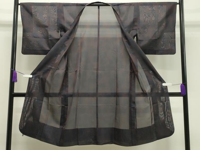 平和屋着物▽道行コート スリーシーズン 春夏秋 塵除け 紗 霞文 ロング丈 正絹 逸品 CAAV8950gh