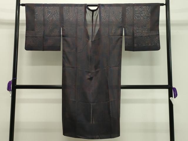 平和屋着物▽道行コート スリーシーズン 春夏秋 塵除け 紗 霞文 ロング丈 正絹 逸品 CAAV8950gh