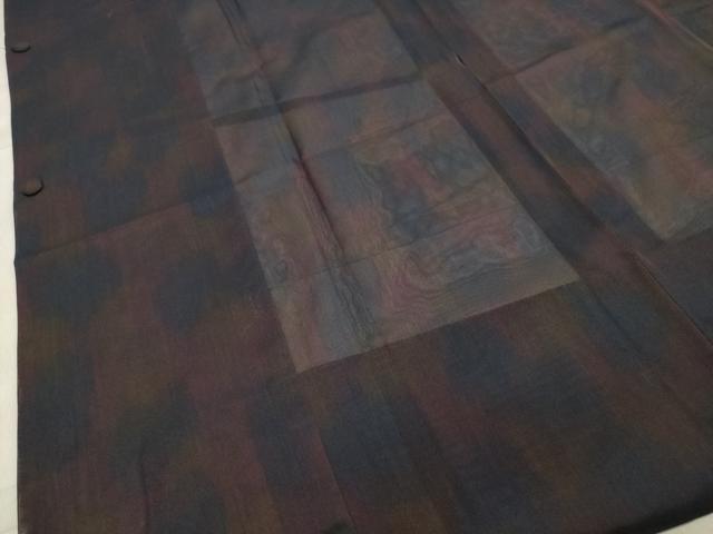 平和屋着物▽道行コート スリーシーズン 春夏秋 塵除け 紗 霞文 ロング丈 正絹 逸品 CAAV8950gh