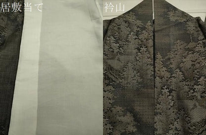 平和屋着物▽本場大島紬 単衣 9マルキ 風景文 正絹 逸品 CAAV8955gh