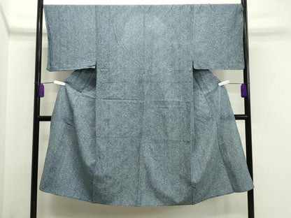 平和屋着物▽男性 小紋 単衣 霞文 正絹 逸品 CAAV8964gh