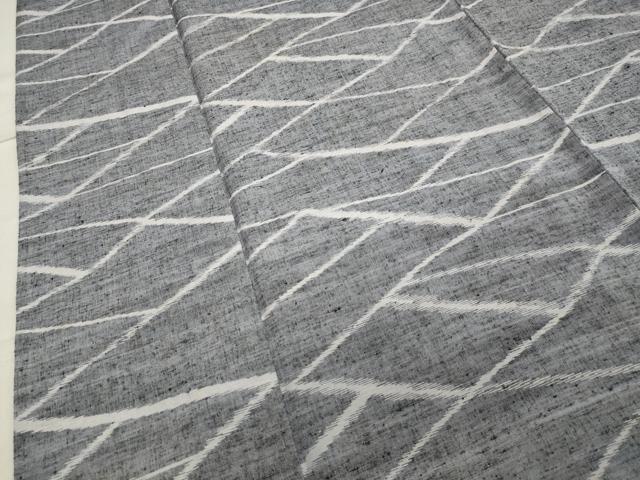 平和屋着物▽上質な紬 単衣 切嵌文 正絹 逸品 CAAV8967gh