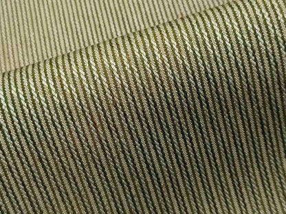 平和屋着物▽上質なお召 単衣 縞 正絹 逸品 CAAV8968gh