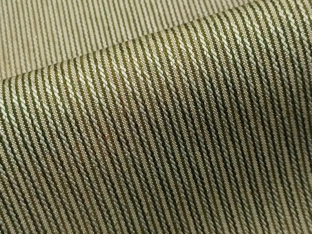 平和屋着物▽上質なお召 単衣 縞 正絹 逸品 CAAV8968gh