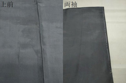 平和屋着物▽男性 紬 単衣 墨色 正絹 逸品 未使用 CAAV8973gh