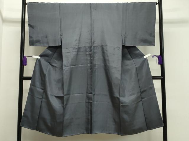 平和屋着物▽男性 紬 単衣 墨色 正絹 逸品 未使用 CAAV8973gh