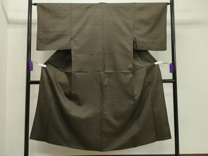 平和屋着物▽男性 紬 単衣 縞 正絹 逸品 CAAV8974gh